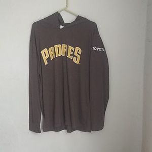 SD T shirt long sleeve with hoodie color brown  XL